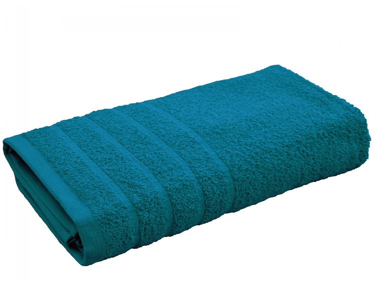 Ręcznik frotte w kolorze ciemnoturkusowym 50x90